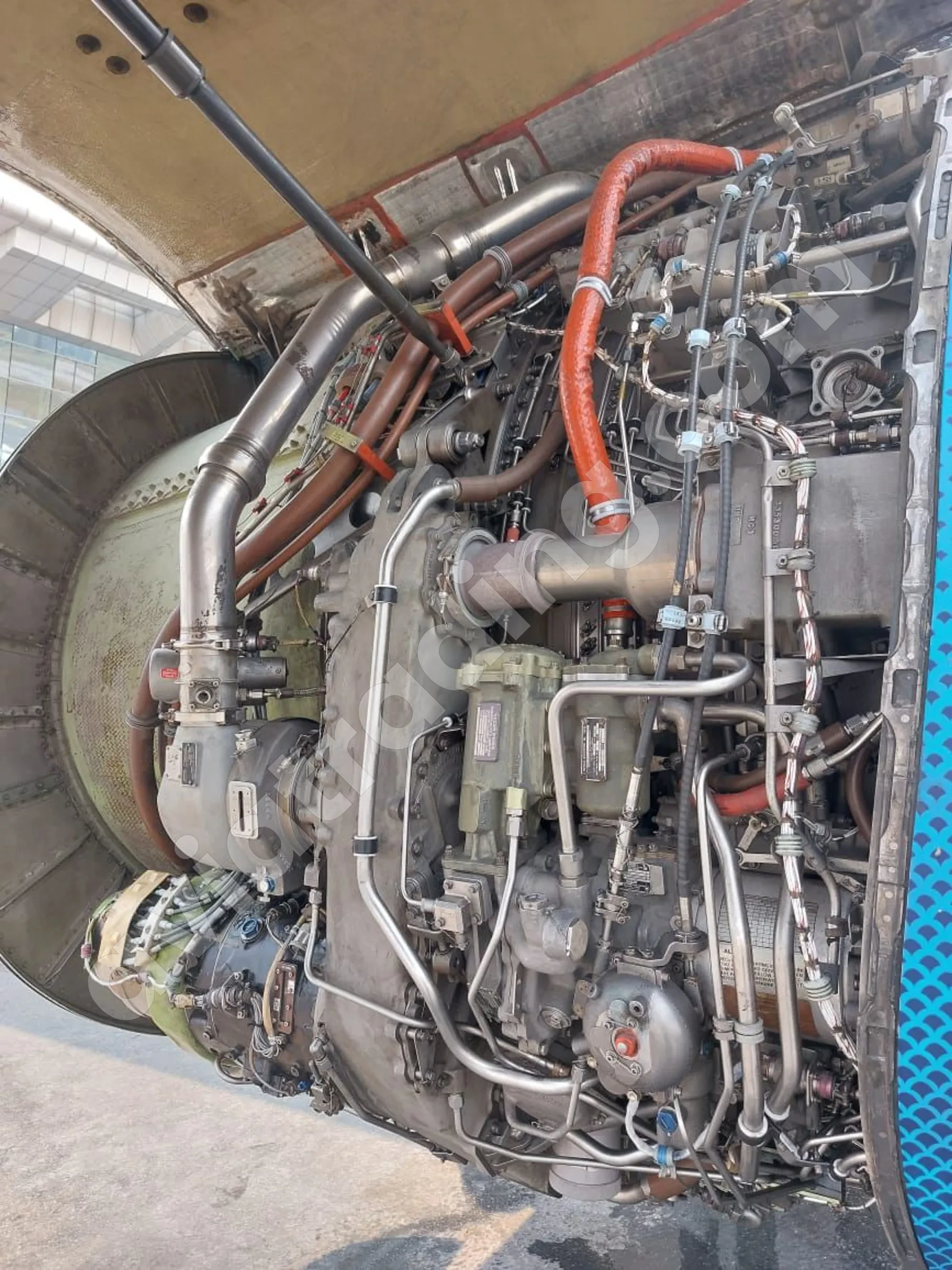 High-Bypass Turbofan Aircraft Engine