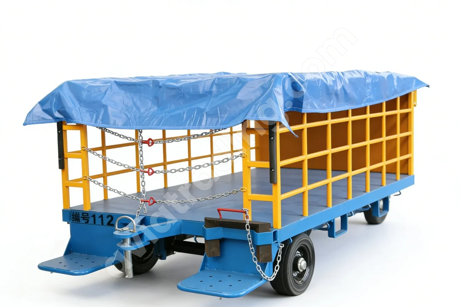 HFSH1-4-6 Three-Rail Luggage Trailer | Airport GSE Baggage Tow Tractor Trailer