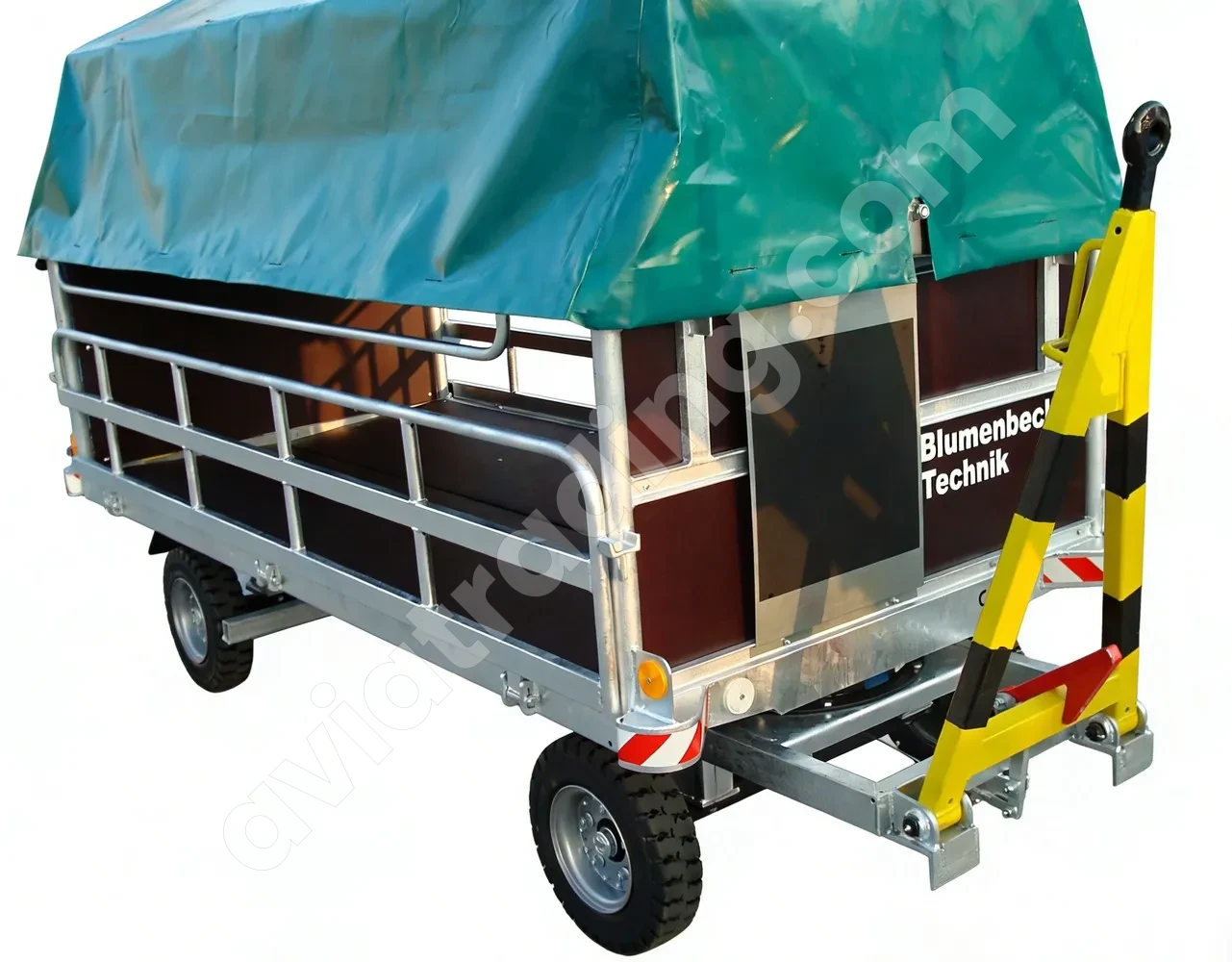 HFSH2-4-13 Four-Rail Airport Luggage Trailer | Airport Ground Support Equipment (GSE)