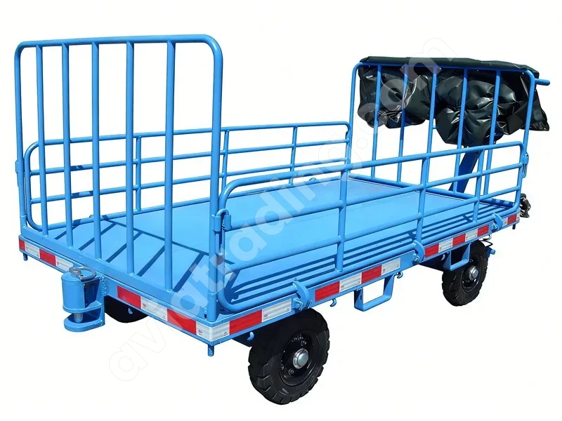 HFSH2-4-14 Four-Rail Airport Luggage Trailer | Airport Ground Support Equipment (GSE)