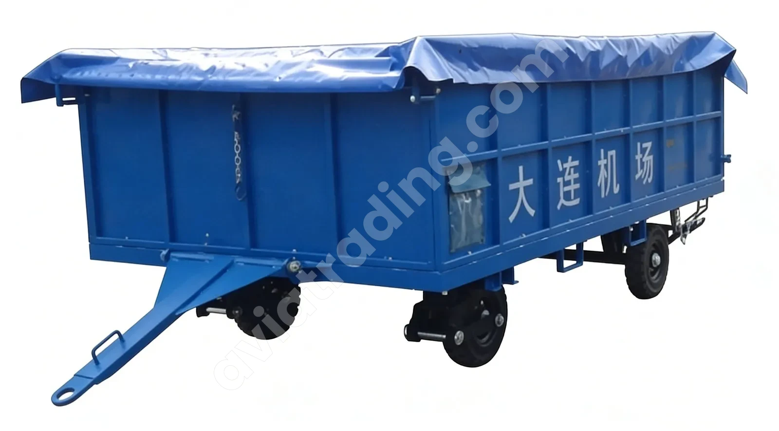 HFSH3-4-1 Covered Airport Baggage Trailer for All-Weather Ground Handling