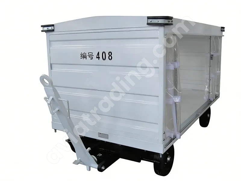 HFYP2-10 Airport Luggage Trailer with Rain Canopy | 2800×1500mm Towable Baggage Trailer