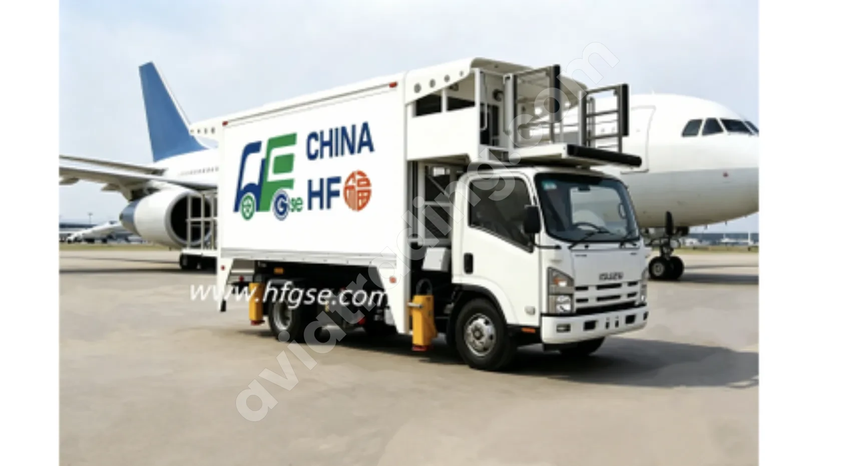 HFFSP5500 Aircraft Catering Truck for Sale | Airport Catering Vehicle | ISUZU Food Service Truck Manufacturer