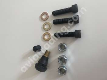 TUBELESS KIT 5" / 6" SPUN ALUMINUM WHEELS w/HW