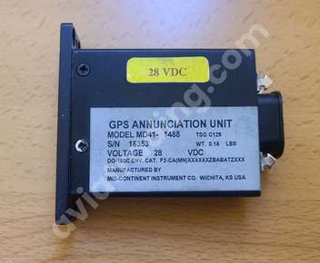 GPS Mid-Continent Incs. MD41-1488 Indicator