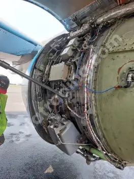 High-Bypass Turbofan Aircraft Engine