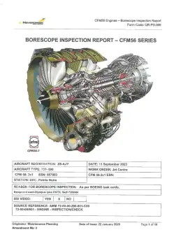 High-Bypass Turbofan Aircraft Engine