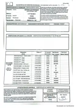 P/No. 0177698360 Electronic control units for the MAKILA 1A and 1A1 engines.