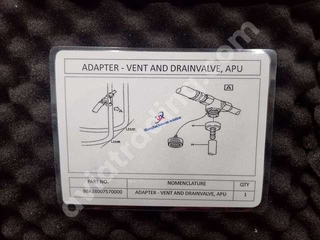 Adapter，drain vent valve，APU