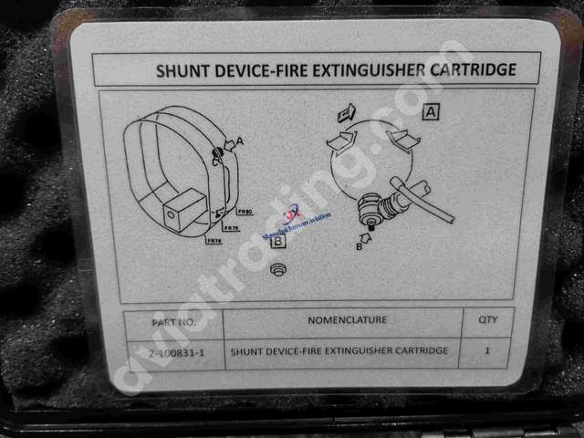 Shunt plug-fire extinguisher cartridge