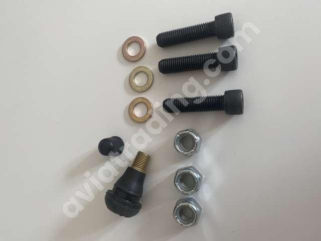 TUBELESS KIT 5" / 6" SPUN ALUMINUM WHEELS w/HW