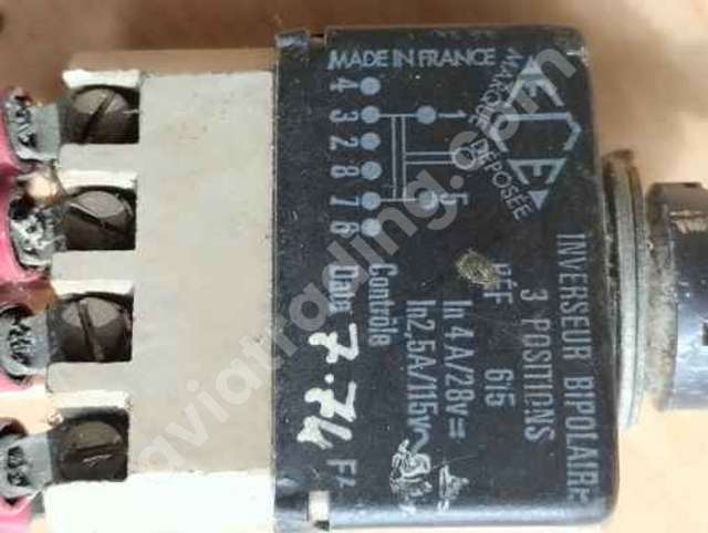 Bipolaire inverseur 3 positions , ECE type 615