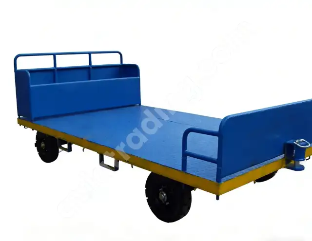 HFSH1-2-3 Airport Baggage Trailer | Two-Rail GSE Trailer for Airport Cargo Transport