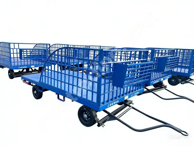 HFSH1-3-2 Airport Luggage Trailer | Heavy-Duty Baggage Trailer for Airport Ground Support Equipment (GSE)
