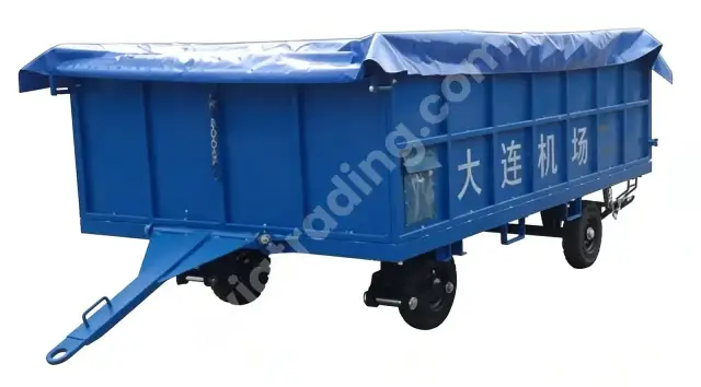 HFSH3-4-1 Covered Airport Baggage Trailer for All-Weather Ground Handling