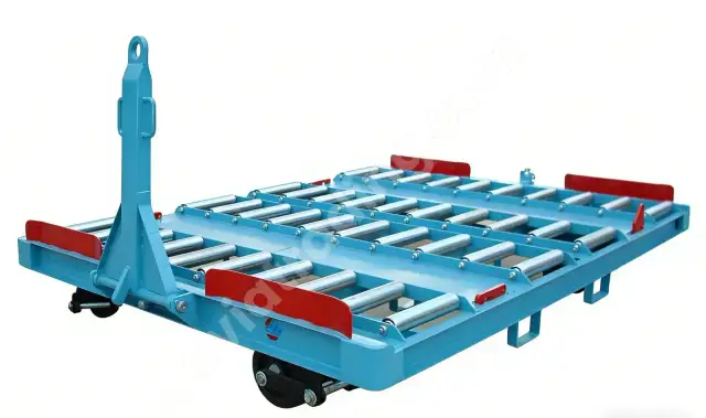 7 Ton Aviation Pallet Dolly – Multi-Row Roller Airport Ground Handling Equipment (HF7.0JZB04)