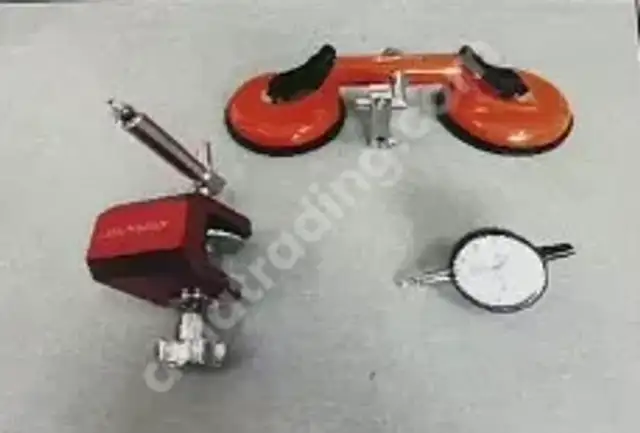 Aircraft Maintenance Tool Set, Suction Cup Fixture & Dial Gauge Assembly